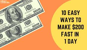 how to make 200 dollars fast